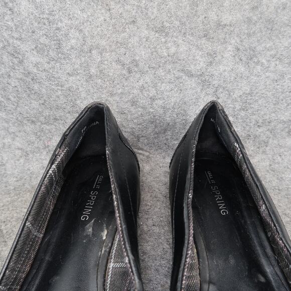 Call It Spring Shoes Womens 7 Penny Loafers Casual Classic Black Slip On Moc Toe - Picture 4 of 12